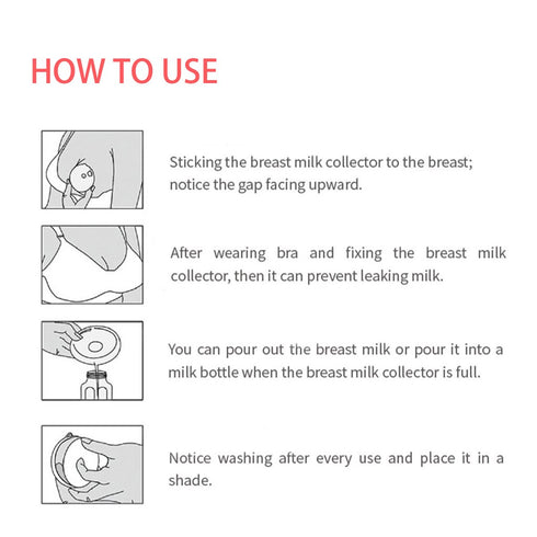 Breast Shells Milk Saver for Breastfeeding, 4 Pack BPA Free Nursing Cups Protect Sore Nipples Breast Milk Collection