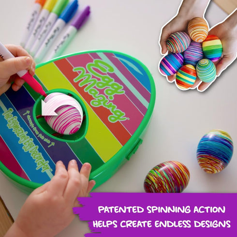 Set 8 3 Eggmazing Egg Decorator Easter Egg Decorator Kit - Arts and Crafts - Includes Egg Decorating Spinner