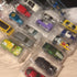 50 PCS 1/64 Scale Model Car Display Case, Transparent Toy Car Display Boxes for Hot Wheels and Matchbox Collectors