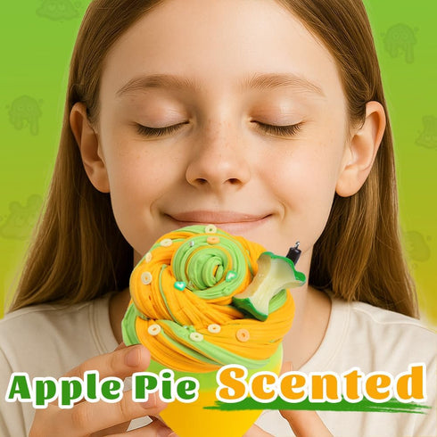 10-12, 5.29 Oz BS004-Apple WATERELF Butter Easter Eggs Scented Slime for Girls Easter Basket Stuffers Big Slime
