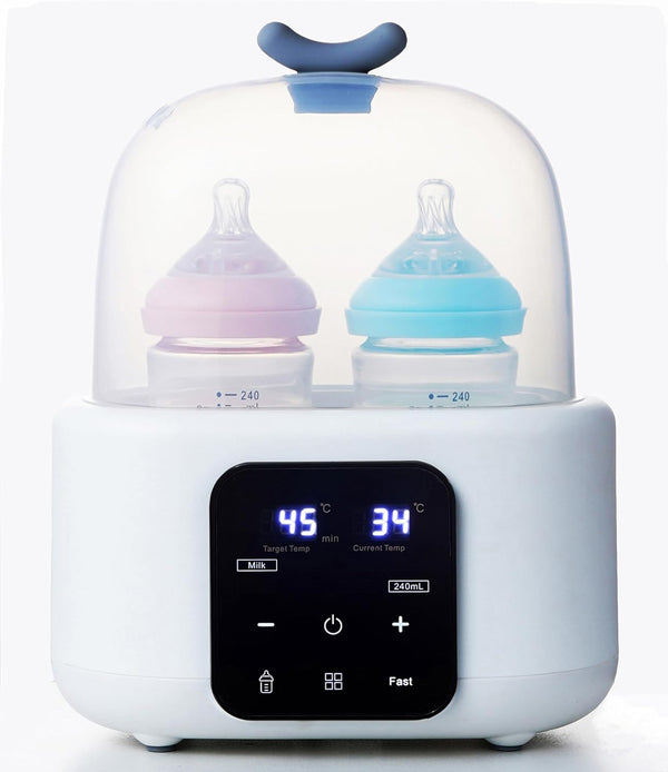Double Baby Bottle Warmer All Bottles, 5-in-1 Fast Breastmilk Warmer Water Bath