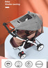 Universal Stroller Sun Protection Baby Carriage UV Protection Shelter with Mesh Window Water Resistance Pram Sun Shade Buggy Rain Canopy Breathable Pushchair Detachable Sunblock Cover for Park Zoo