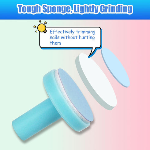 12 Trimmer Trimmer 12 Pieces Baby Nail File Pads Nail Replacement Pads Electric Baby Nail Grinding Heads for Standard