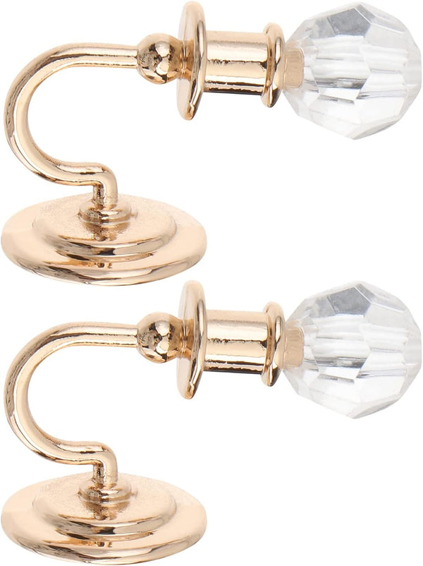 Beaupretty 2PCS Dollhouse Chandelier Miniature Dollhouse Lights 1: 12 Miniature Wall Sconce