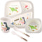 Kids Tableware Set 5 Pcs, Feeding Dinnerware Set for Toddlers Includes Plate Bowl Cup Fork and Spoon Utensil Flatware, Kids Feeding Set Dishwasher Safe, BPA Free (Dinosaurs) by nohlerlife
