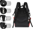 Hsnar Backpack Red Christmas Tree Waterproof Diaper Bag Large Capacity Baby Bag with Stroller Straps, Multi-Pocket