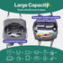 BabbleRoo Diaper Bag Backpack - Waterproof Multi-Function Baby Tote with Changing Pad