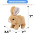 Mahbsact Realistic Bunny Toy - Interactive Plush Rabbit with Sounds and Movements Animated Walking Wiggle Ears Twitch