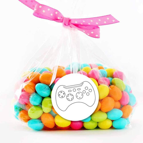 Color Your Own Game On! Video Game Themed Birthday Party Favor Sticker Labels, 90 Stickers for Crafts and Goodie Bags.