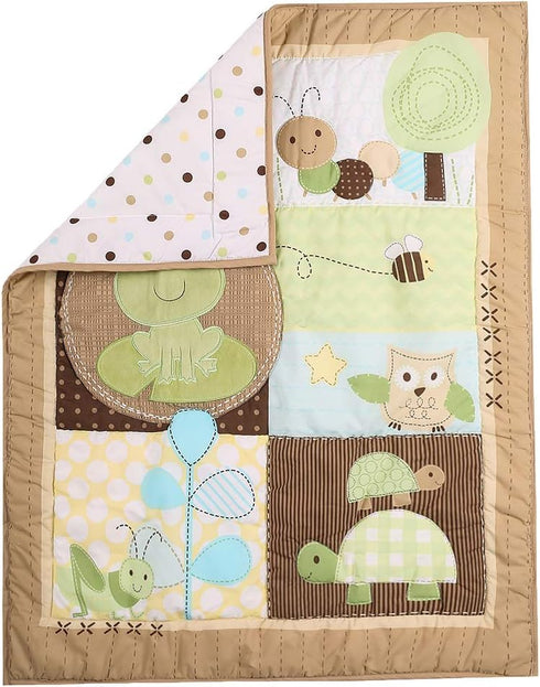 CribMATE 1 PC Nursery Crib Quilted Comforter Baby Girl Baby Boy Crib Bed
