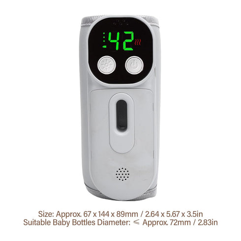 K8 ZJchao Portable Fast Heating Baby Bottle Warmer with Voice Control for Travel On The Go