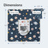 51" Heavy Duty Baby Splat Mat for Under High Chair | Includes Wet Bag | Premium Washable Toddler Mat | Baby Led Weaning