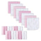 Softan Baby Washcloths, 24 Pack - Extra Soft & Ultra Absorbent Baby Towels, 9x9 Flamingos, Gentle on Sensitive Skin