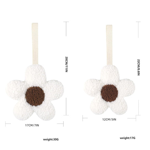 NEHET Dummy 2 Pack, Baby Daisy Pacifier Holder,Light and Soft Holder Handmade Decor for Nursing Kids Room