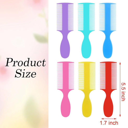 Singhoow 6 Pcs Baby Double Sided Fine Teeth Comb Dandruff and Lice Pet Flea Comb for Newborn Babies Adults Pets Baby