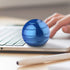 Kinetic Desk Toy - Anxiety Relief Fidget Toy for Office Adults, Blue Optical Illusion (39MM)