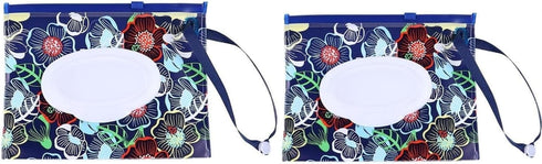 Galepromot 2Pcs Wet Wipe Dispenser, Portable Refillable Wipe Holder, Reusable Lightweight Wipes Container