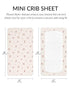 2 Pack, 24" 38", Mini Crib Sheets for Baby Boy Girl Neutral Mini Crib Mattress Sheet x Muslin Nursery Bedding Soft