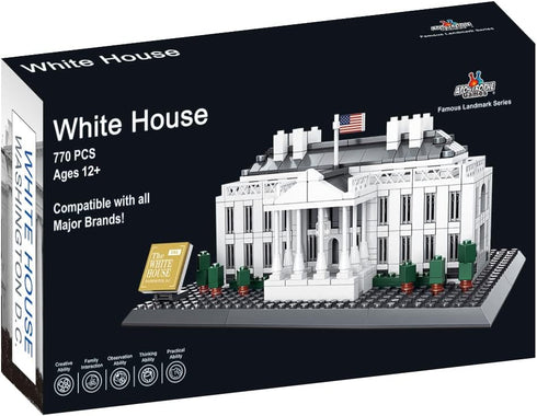 Apostrophe Games White House Building Block Set, 770 Pieces, Washington D.C. Architecture Model
