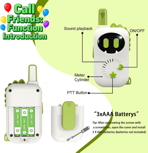 2 Robot Children's walkie-talkies, Cartoon mini Design Exclusive walkie-talkies, Suitable Toys for Boys and Girls