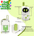 2 Robot Children's walkie-talkies, Cartoon mini Design Exclusive walkie-talkies, Suitable Toys for Boys and Girls