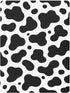 CZXW 52" 28" Cow Print Black White Crib Sheets Fitted x Natural Cotton Soft & Breathable for Baby Crib Mattress