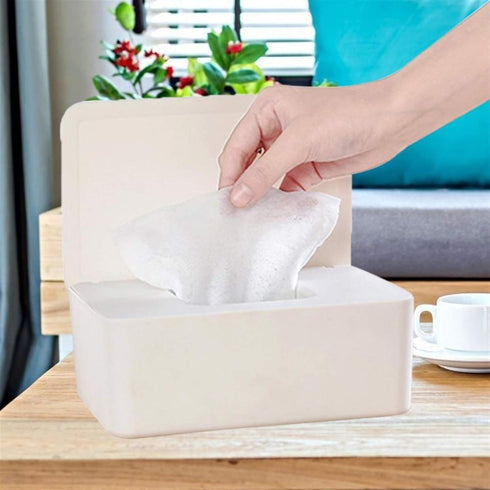 WXSDZQ Tissue Box Tissue Storage Case for Wet Wipes Dispenser with Dustproof Lid for Office Office Tissue Dispenser