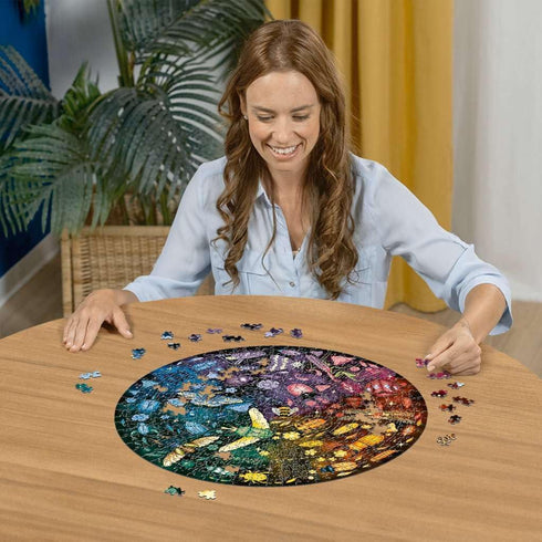 Ravensburger 500 Piece Jigsaw Puzzle Circle of Colors: Insects for Adults - Handcrafted Tooling Made in Germany