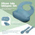 10 Pack Set, Set Silicone Baby Feeding Toddlers Led Weaning Feeding Supplies with Suction Baby Bowl Divided Plate
