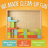 Set, 72 Natural Wood Building Blocks Pastel Color Pieces Castle Construction Blocks with Storage Tray, Educational STEM