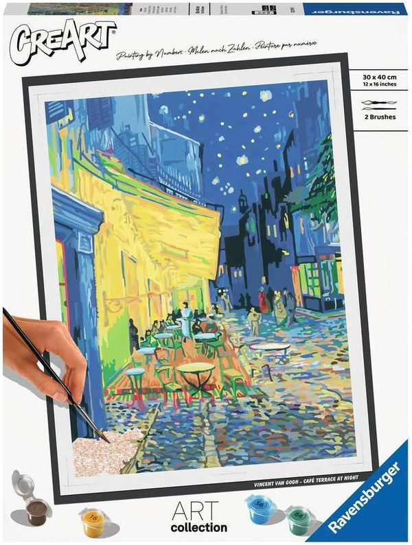 Ravensburger Van Gogh: Caf Terrace at Night Paint by Numbers Kit for