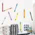 CozyDecor 12" Big Crayon Wall Decals Decorations DIY Stickers for Classroom Playroom, Crayon Decals Stickers for Walls