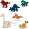 nanoblock - Dinosaurs - Complete Set of 6 Dinosaur Assortment, mininano Series Building Kit
