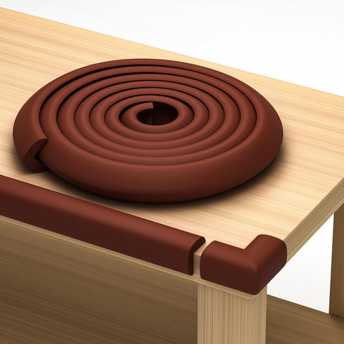 Furniture Edge 16.2ft & Corner Guards, Protective Foam Cushion, Baby Child Proofing Set for Table, Fireplace