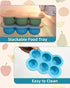 6 3 Baby Food Freezer Tray with Lid, x Ounce Silicone Freezer Molds Storage Container for Homemade Baby Food, Breast