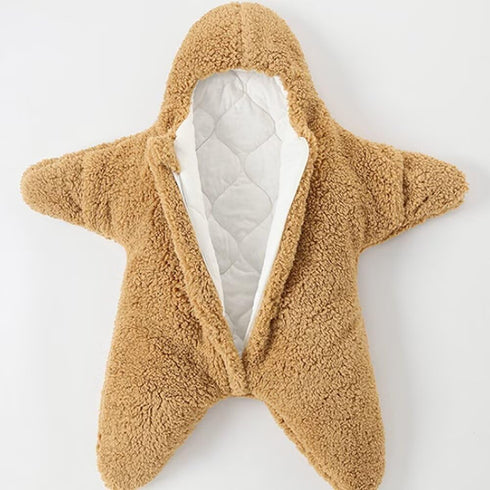 HotBlizi Baby Starfish Onesie, Cute Thick Fleece Wearable Soft Newborn Baby Infant Warm Swaddle Wrap Sleeping Sack