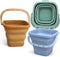 LNCOJOLM 3PCS 3L Collapsible Bucket Sandbox Kit Castle Mold Building Snow Toys for