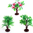 OrgMemory Upgrade Trees Cake Decorations, 19pcs Model Trees with Bases, Ho Scale Diorama Supplies