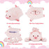 5PCS Mommy 4 Gifts(16 Achwishap Pig Family,Pig Stuffed Animal with Pig Babies Plush,Cute Pig Plush Pillow Cushion