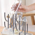 Baby Essentials Bottle Drying Rack, Detachable Holder for Nipples, Cups, Pump Parts, and Accessories (Gray)