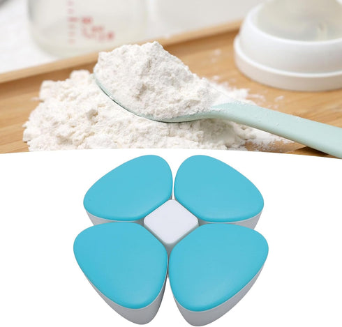 NOENNULL 4 180ml Baby Formula Dispenser Portable Compartments Milk Powder Dispenser Container Non Spill Strong Seal