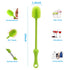 Food Feeder Baby Fruit Feeder Pacifier (3 Pcs) with Silicone Pacifiers, Baby Food Dispensing Spoon, Bottle Brush