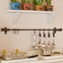 1/12 iLAND Dollhouse Accessories on Scale, Dollhouse Decor of Mini Curtain Rods, Dollhouse Kitchen Hangers (Classical