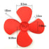 2mm 4 80mm (32PCS) EUDAX Micro DC Motor Shaft Propeller with Vanes Fan Shape for Fan Leaves Ship Model RC Boat DIY