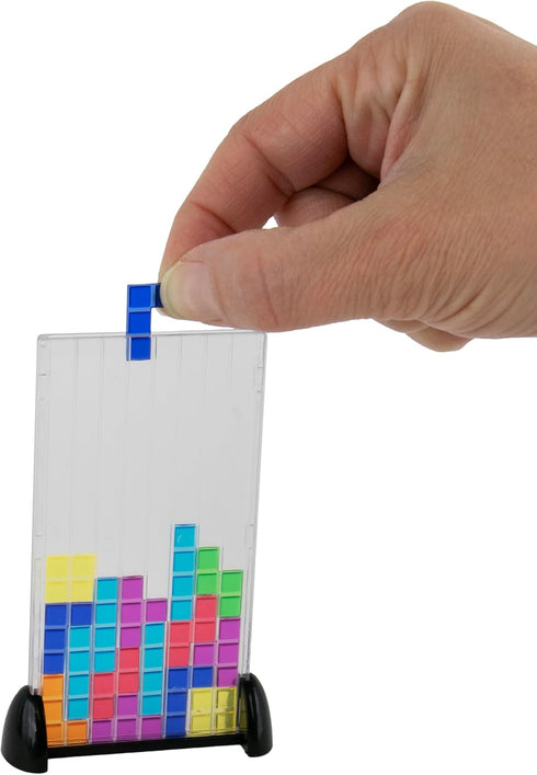 World's Smallest Tetris Board Game, Strategic Puzzle Game for Portable Travel Gaming Excitement