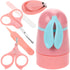 BESTonZON Nail Care Grooming Kit Newborn Nail Clippers Scissors File Tweezers for