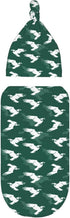 Sets Eagle On Green Background Newborn Swaddle Blankets Hat Soft Baby Receiving Blanket Swaddle Sack for Baby Shower
