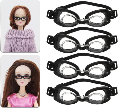 Toyvian 4Pcs Miniature Swimming Goggles Dollhouse Swim Goggle Accessories for Kids