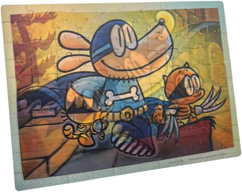 University Games | Dog Man Adventures Lenticular 100 Piece Puzzle