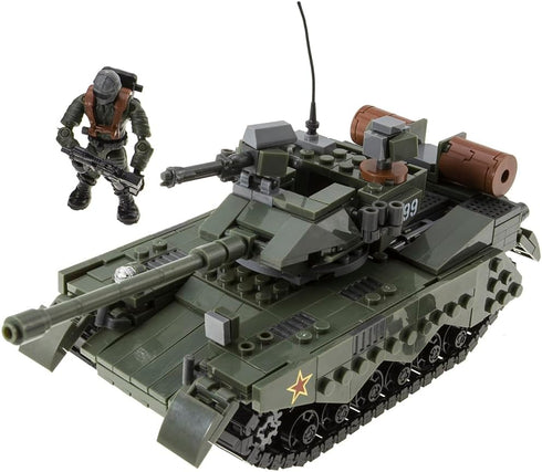 Armored Vehicle Building Block Battle Tank Toys for Age 8-12+, Army Tank Military Vehicle Brick Gifts for Boys